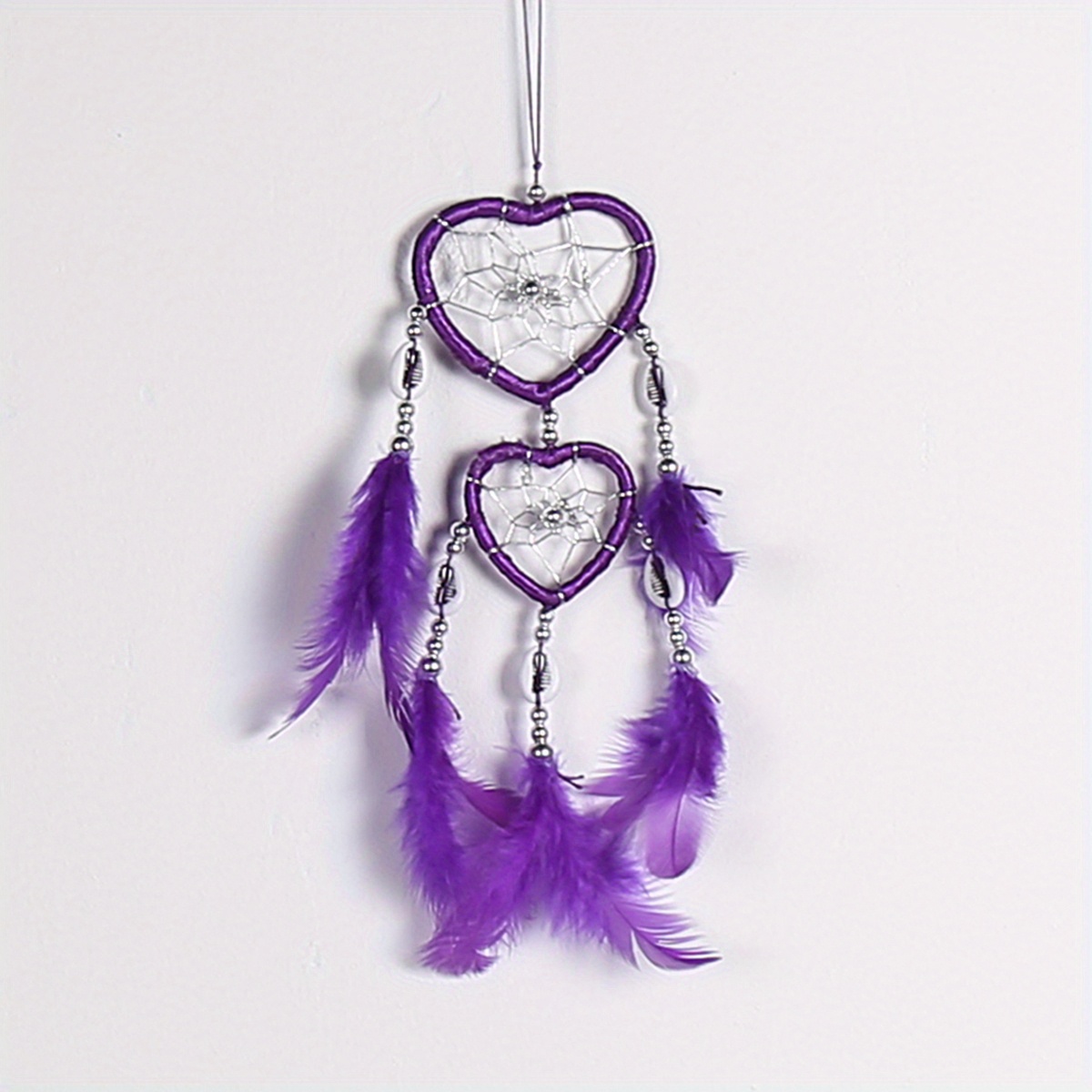 Creative Heart Shaped Dream Catcher Car Hanging Ornament Mom Gift