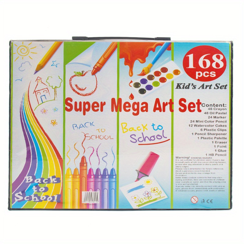 168PCS Painting Drawing Art Artist Set Kit for Kids Children Boys