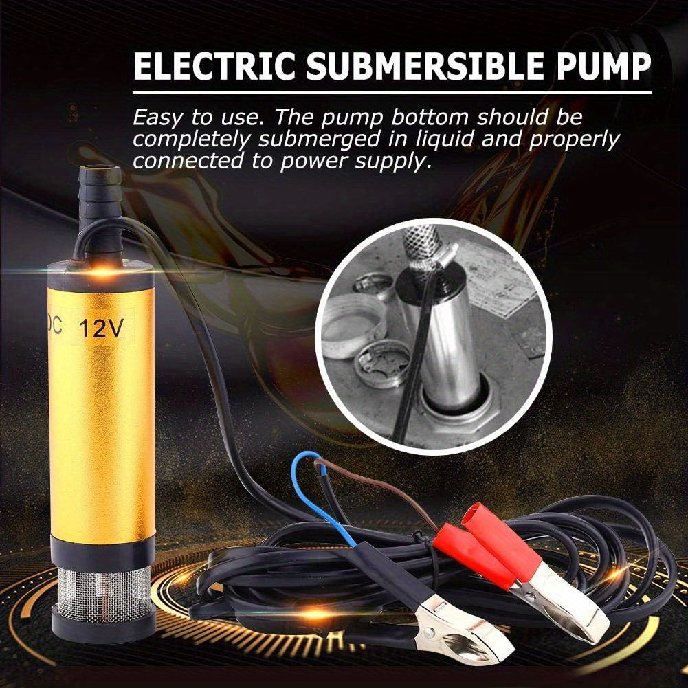 12V Carburant Eau Pétrole Voiture Électrique Transfert Submersible