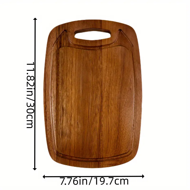 Easy to grip Wooden Cutting Board With Juice Groove - Temu