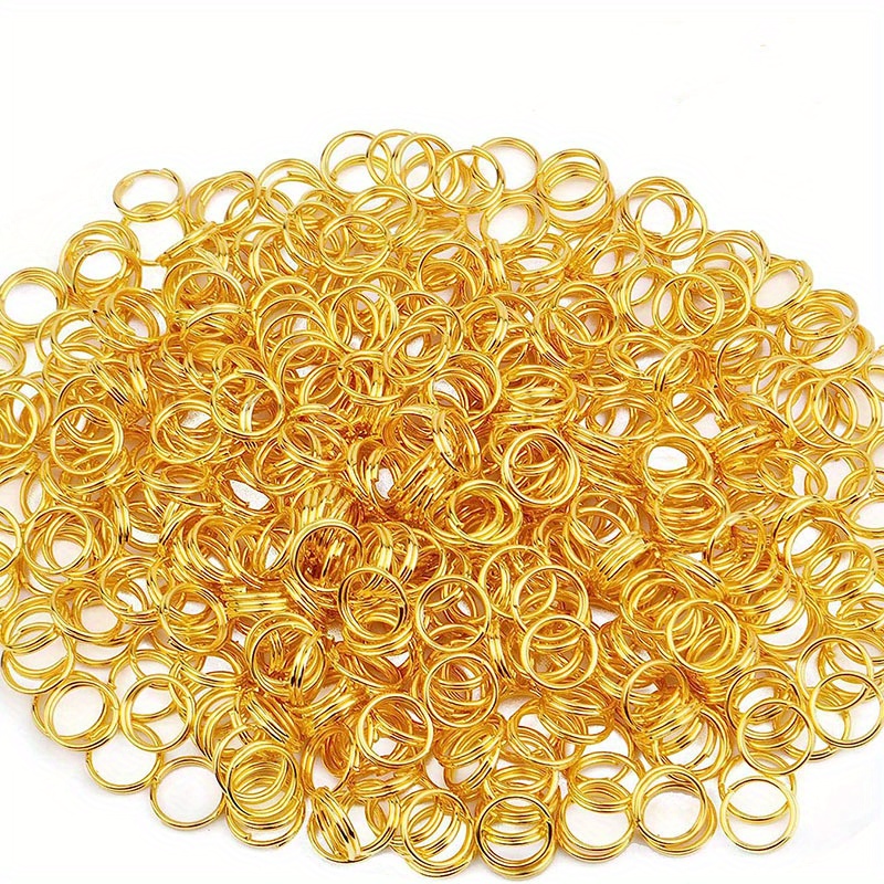 100 Pieces 10mm Mini Split Jump Rings With Double Loops Small