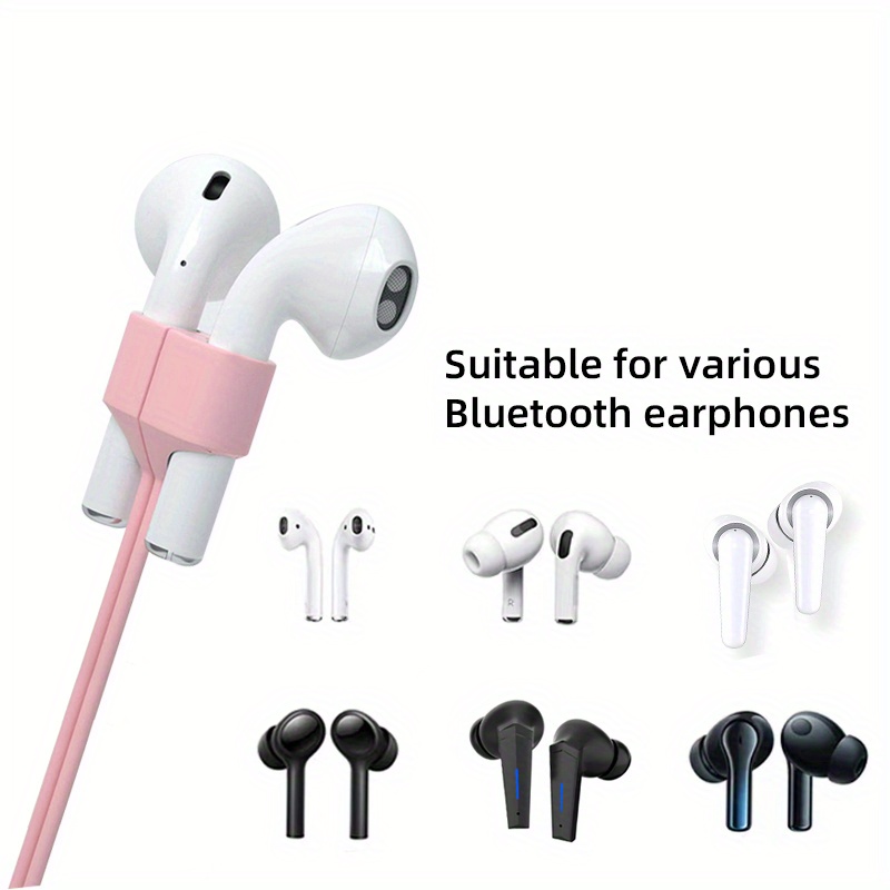 2pcs Magnetic Anti-Loss System for Wireless Wireless Earphones - Magnetic Suction Neck Strap with Anti-Slip Design, Secure Fit & Cord-Free Convenience for Running, Gym, Travel - Compatible with All Wireless Headphones (Earbud & In-Ear Models), Workout Accessory, Lightweight Accessory, Durable Material, Highquality Construction, Earphone Holder, Active Lifestyle, Fitness Enthusiasts