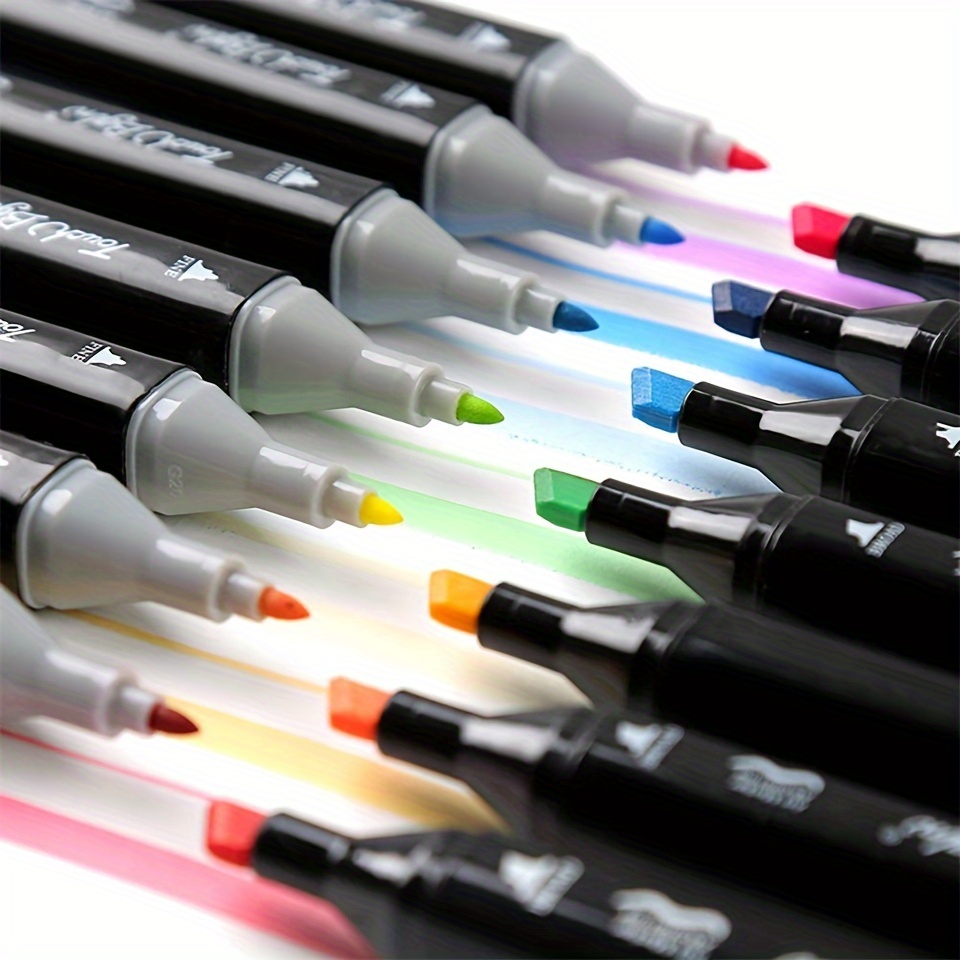 12/24/36/48 pieces WD Colours Graphic Art Twin Tip Marker Pen