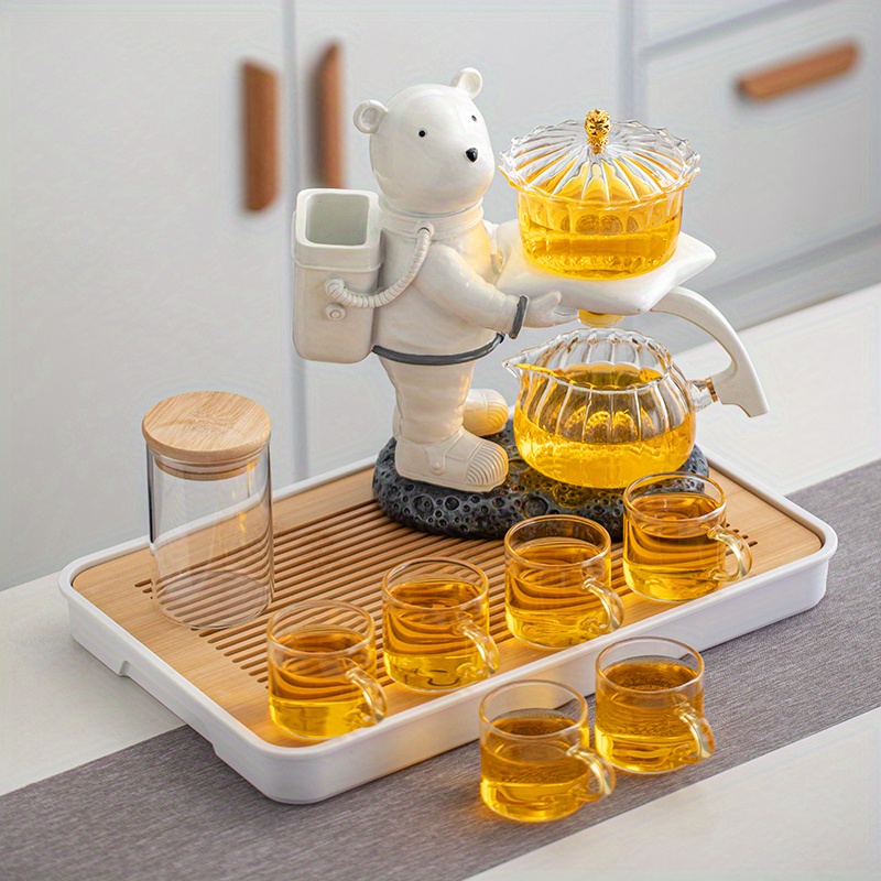 Lazy Tea Set Magnetic Water Diversion Tea Maker Automatic - Temu