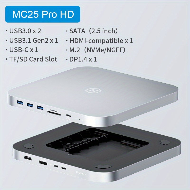 Acheter M2 NVMe SATA boîtier SSD Hub USB C NGFF boîtier SSD boîtier HDD  lecteur de carte SD TF Type C HUB Dock pour MacBook Pro Air répartiteur USB  C
