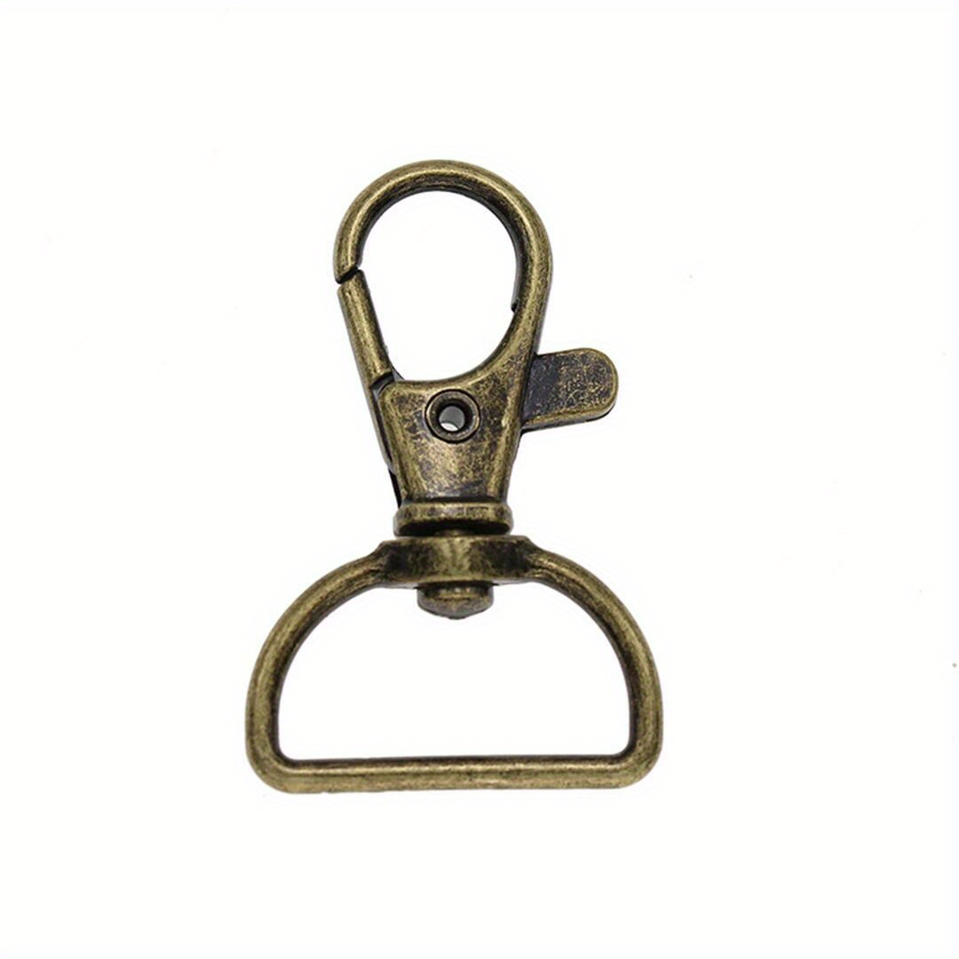 Swivel Clasp Hooks 80pcs Key Chain Clip Hooks D Ring Clip Lanyard Hardware  For K
