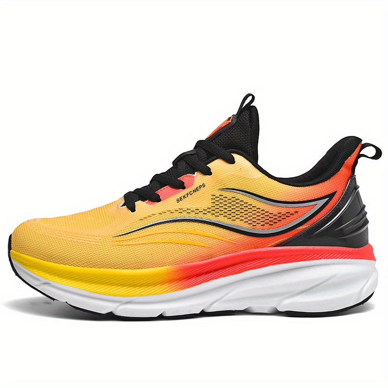 Plus Size Light Weight Air Mesh Men Sport Shoes Women Sneakers Man Black  Orange Breathable Running Shoes Men's Sports Gym D-436