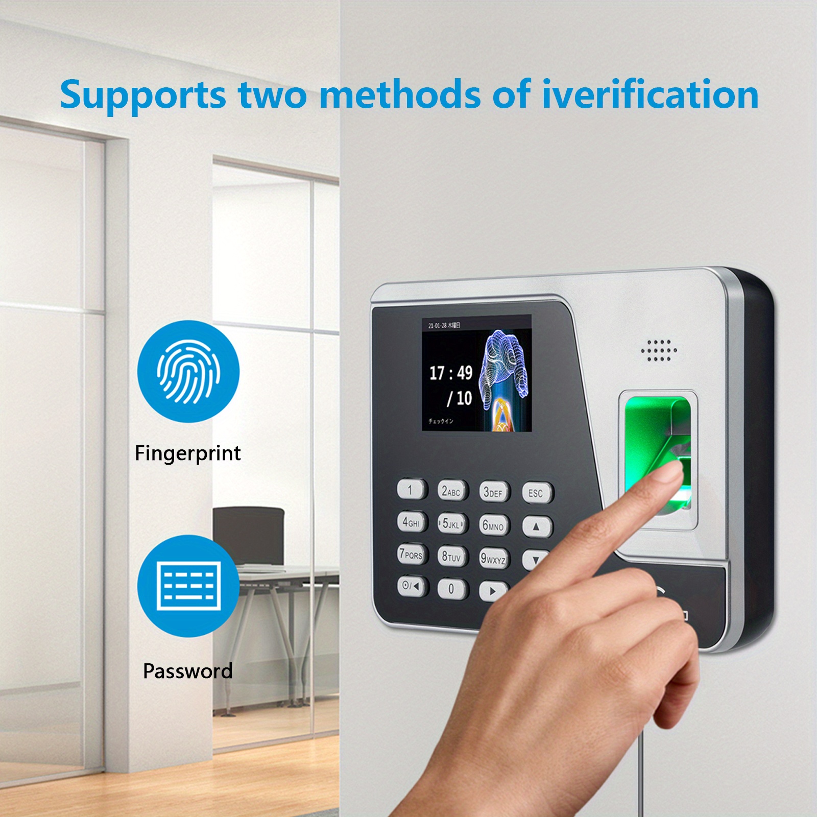 Time Clock Biometric Fingerprint Identify Employee - Temu