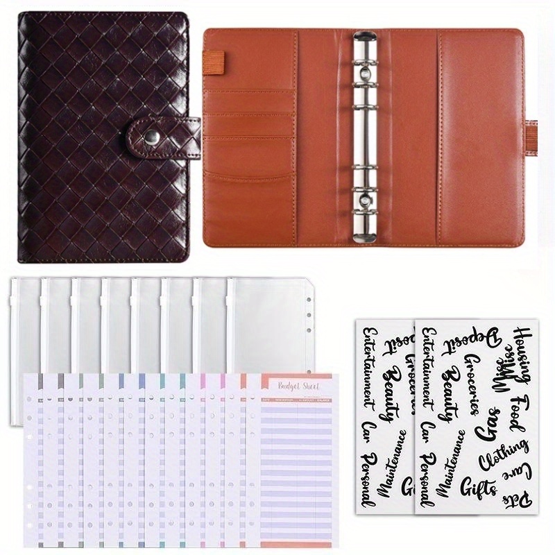 Zuozee A7 Budget Binder with Zipper Envelopes, Money Binder Organizer for  Cash, Cash Stuffing Wallet with 8Pcs Cash Envelopes for Budgeting, Money  Saving Binder with 12Pcs budgeting Sheets