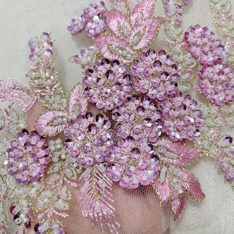 15*19CM vestido de novia apliques florales de encaje parche de costura,  bordado de flores 3d coser en parches aplicaciones para vestidos de fiesta  - AliExpress