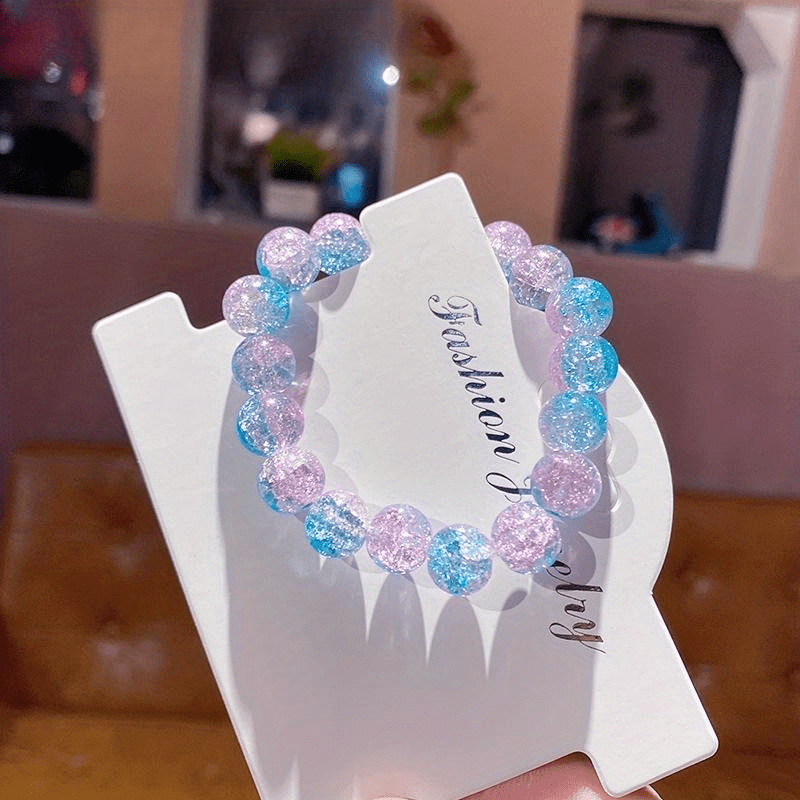 Cuentas Cristal Vidrio Facetadas Pulsera Lindo - Temu