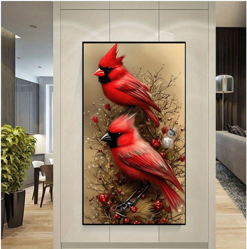 Parrot 5d Artificial Diamond Art Special Shape Artificial Diamond, Diamond  Painting Suitable For Beginners Home Wall Decoration Gift - Temu