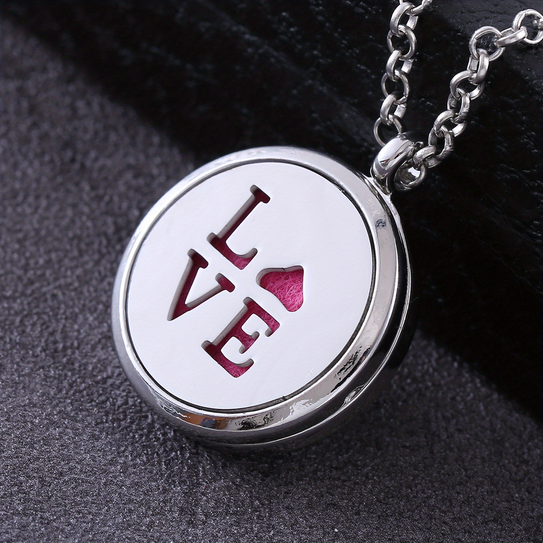 Aroma Diffuser Necklace with Stainless Steel Locket