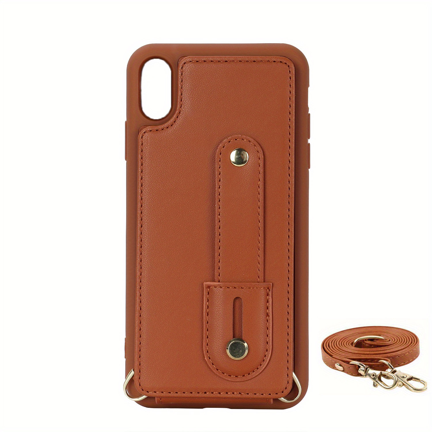 Elegant Crossbody Strap Wallet Case for Apple iPhone 15 Pro with Card  Holder, Shockproof Purse Magnetic Closure Phone Cover with Wrist Strap for  iPhone 15 Pro - Rosegold 