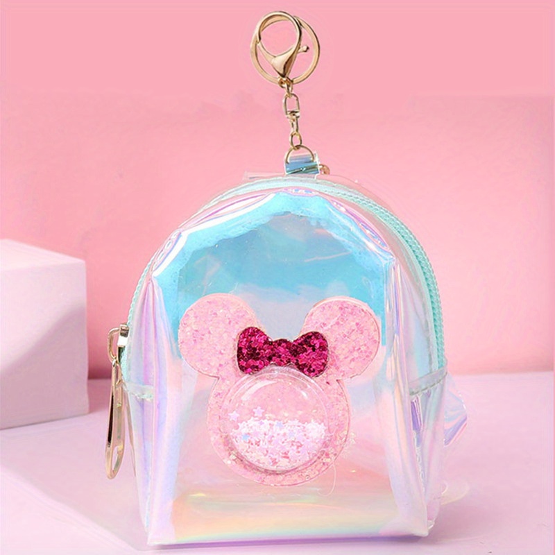 Small Transparent Bag Keychain Coin Purse Pvc Clear Mini Purses