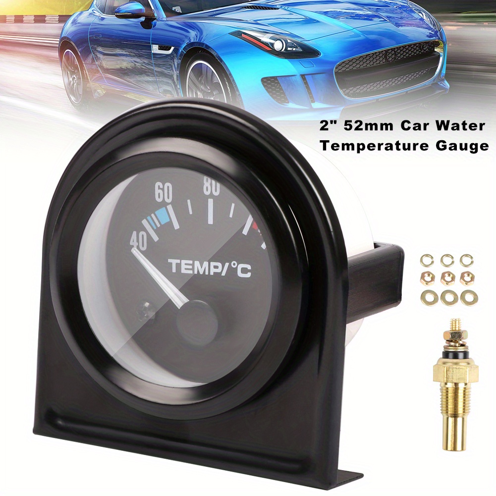 1 Universal Car Digital Gauge Water Temperature Voltage - Temu