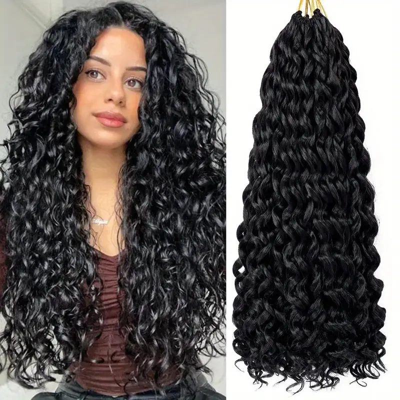 Curly Crochet Hair Water Wave Crochet Hair Deep Wave Wavy - Temu