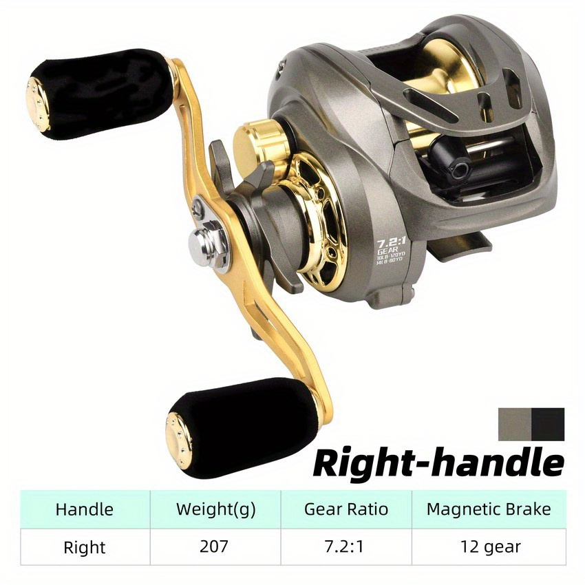Metal Automatic Cable Fly Fishing Reel Ice Ratio 2.6:1 Trolling Reels  Right/Left Baitcasting Raft Reel