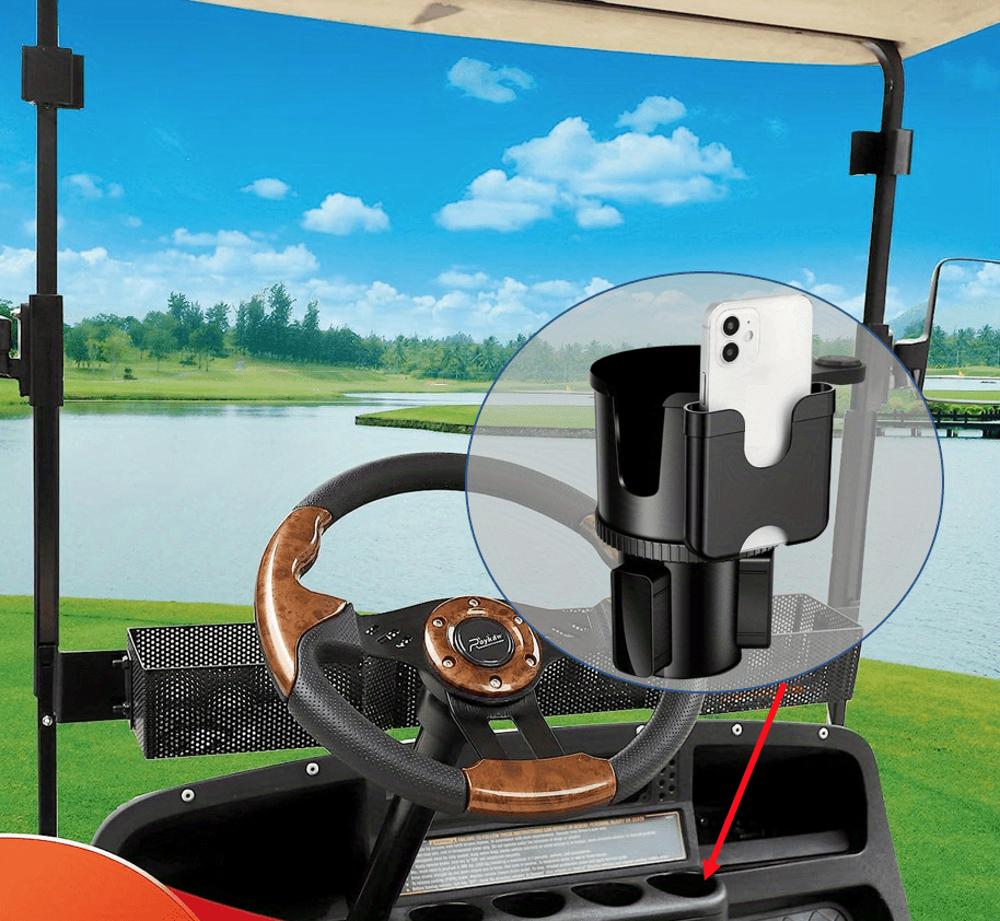 Creative 2 in 1 Cup Holder Expander Adapter Golf Club Carts Temu