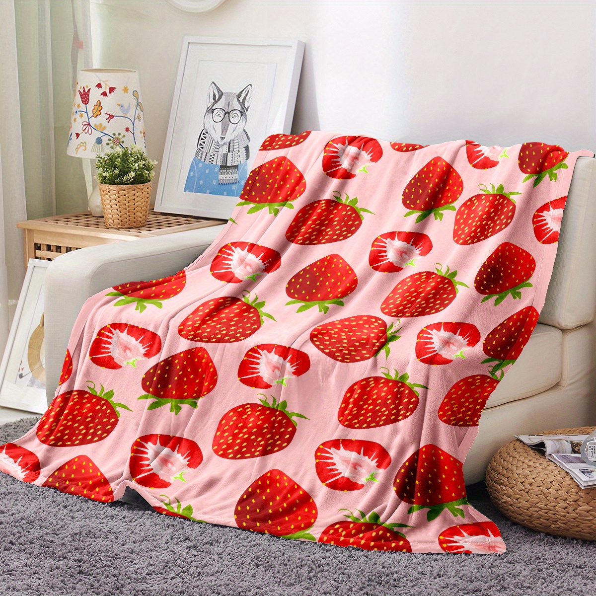 Strawberry 2025 print blanket