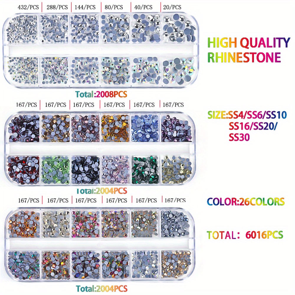 Applicator Kit Rhinestones Bedazzler Hotfix Diy-Kit with 7 Different Tip  Sizes