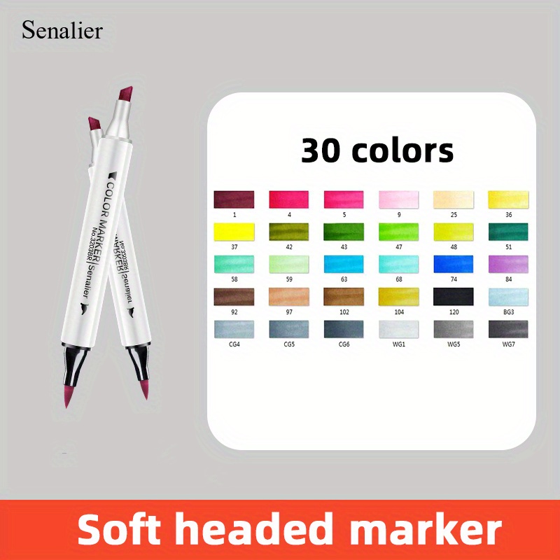 Senalier Soft Tip Markers - Temu Italy