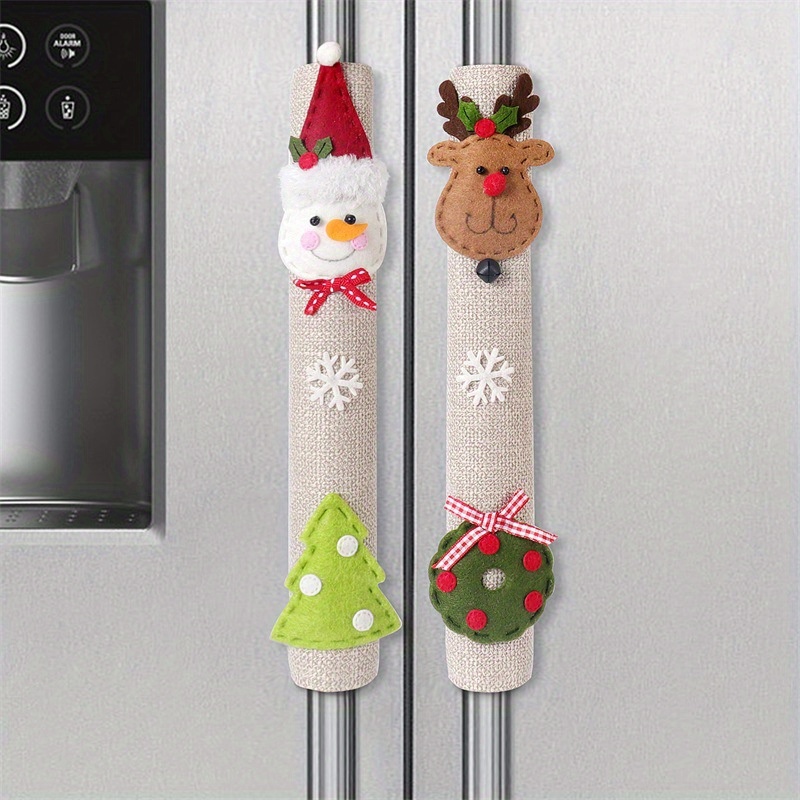  IAMAGOODLADY Christmas Decorations,Christmas Refrigerator Door  Handle Cover Kitchen Appliances Glove Protector Warehouse Clearance  Lightning Deals of Today Prime Clearance