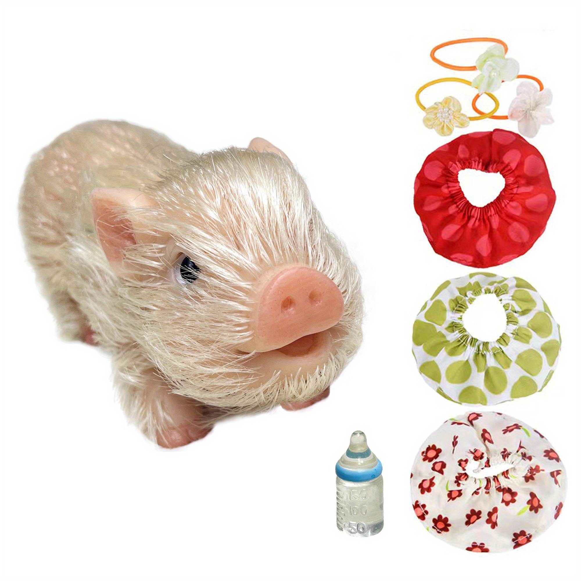 Reborn Silicone Mini Baby Pig Full Body Lifelike Piglet 5inches 