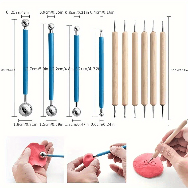 Dot Painting Tools Embossing Ball Pens Set Baking Fondant - Temu