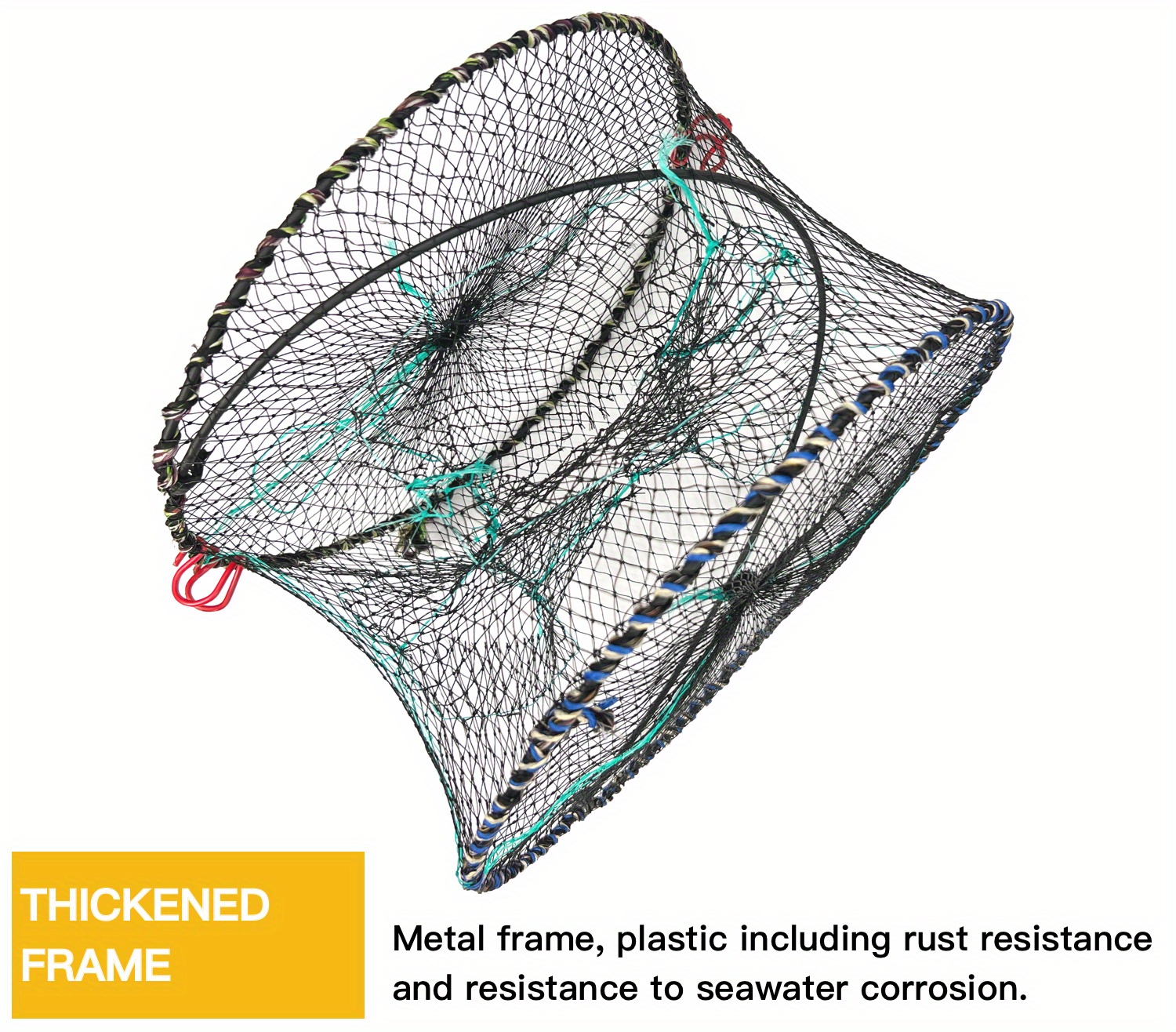 Portable Folding Crab Net Perfect Outdoor Fishing Shrimping - Temu