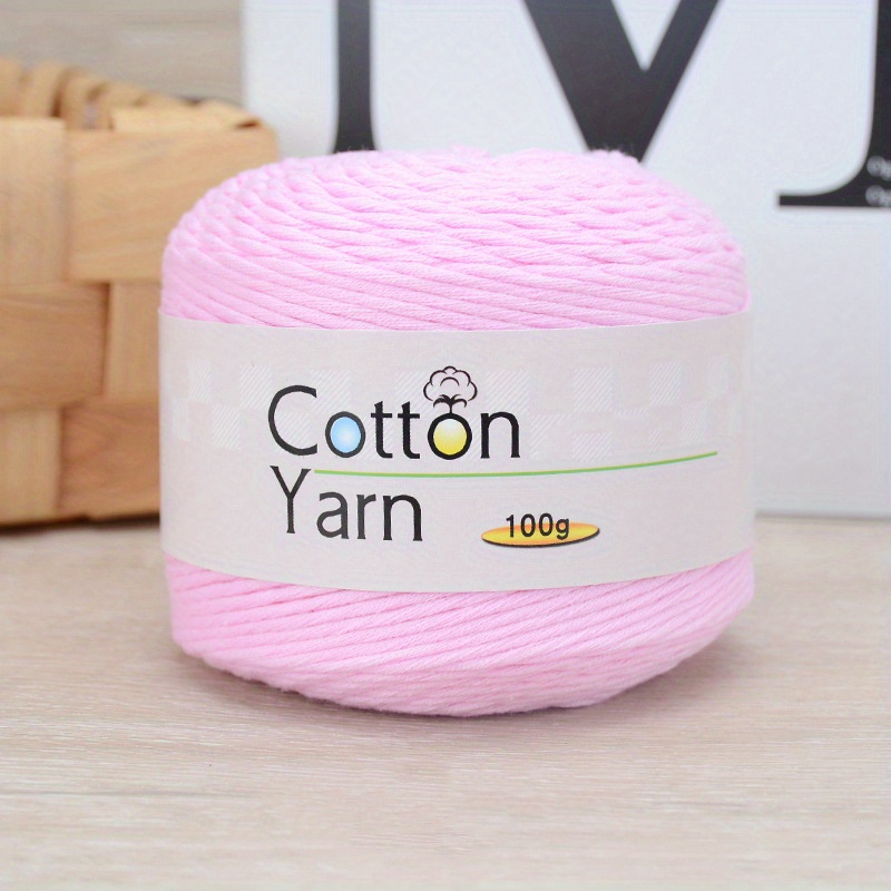 NEW PINK Cotton Cake, 3.53 Oz, Cotton Yarn, Pink Yarn for