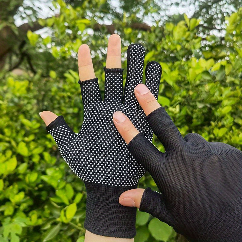 Anti Slip Leaky Three Finger Suitable Gloves Cycling - Temu