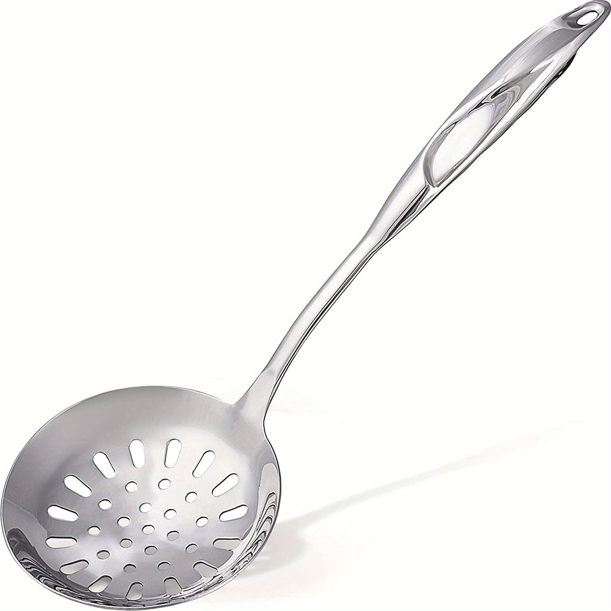 Stainless Steel Colander Skimmer Slotted Spoon Heavy Duty - Temu