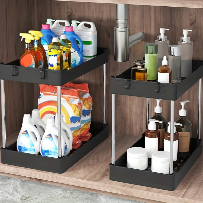 Kitchen Multipurpose Under Cabinet Storage Shelf Space - Temu