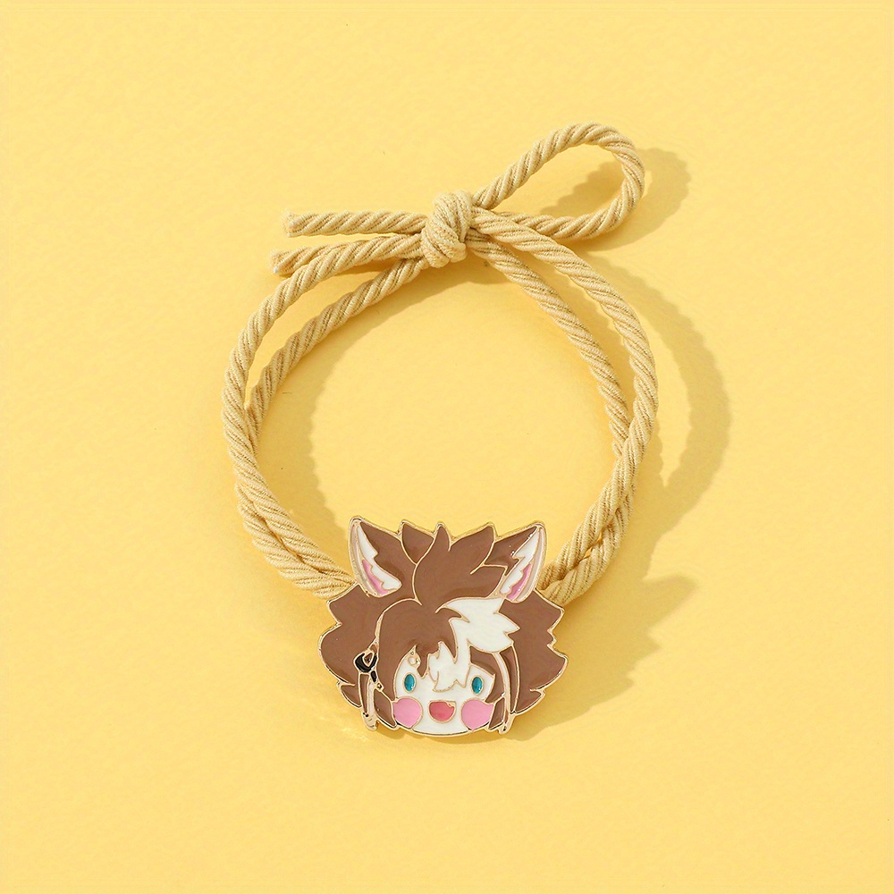 Cartoon Cute Japanese Hair Rope Bracelet Cute Tied Head Temu