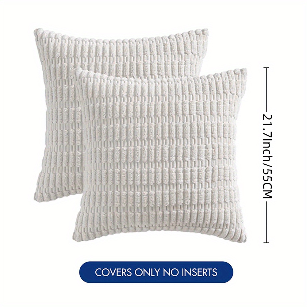 Textural Solid Square Throw Pillow Off-White - Threshold™