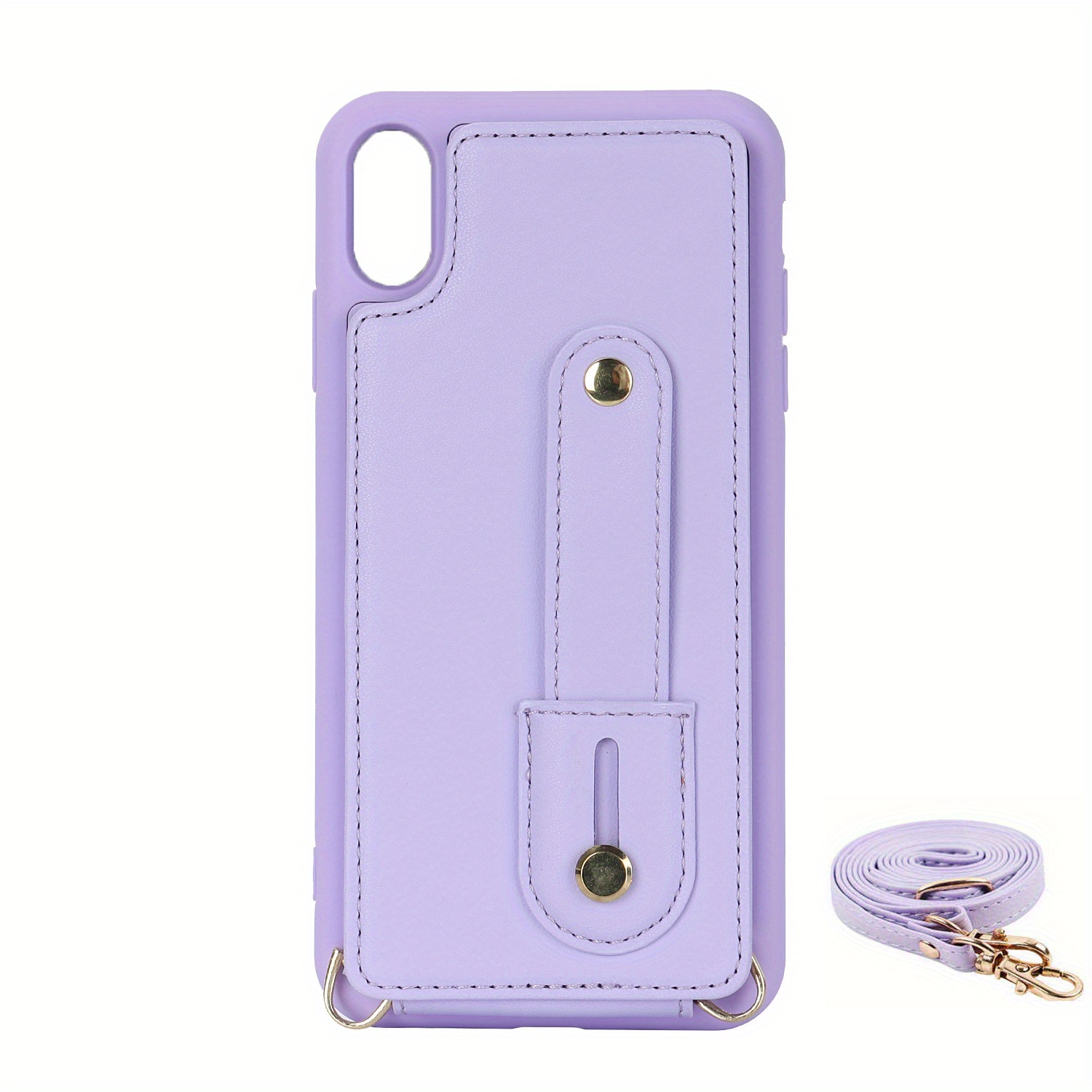  Luxury Crossbody Lanyard Card Holder Wallet Leather case for  iPhone 13 11 pro 12 pro max 14 14pro x xr xs 7 8plus Phone Bag,Lavender,for  iPhone Xs : Cell Phones & Accessories