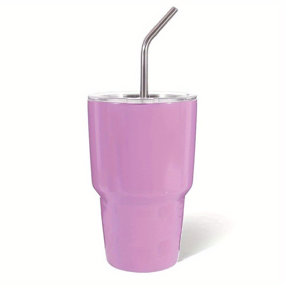 Mini Tumbler With Lid And Straw Ultra Small Stainless - Temu