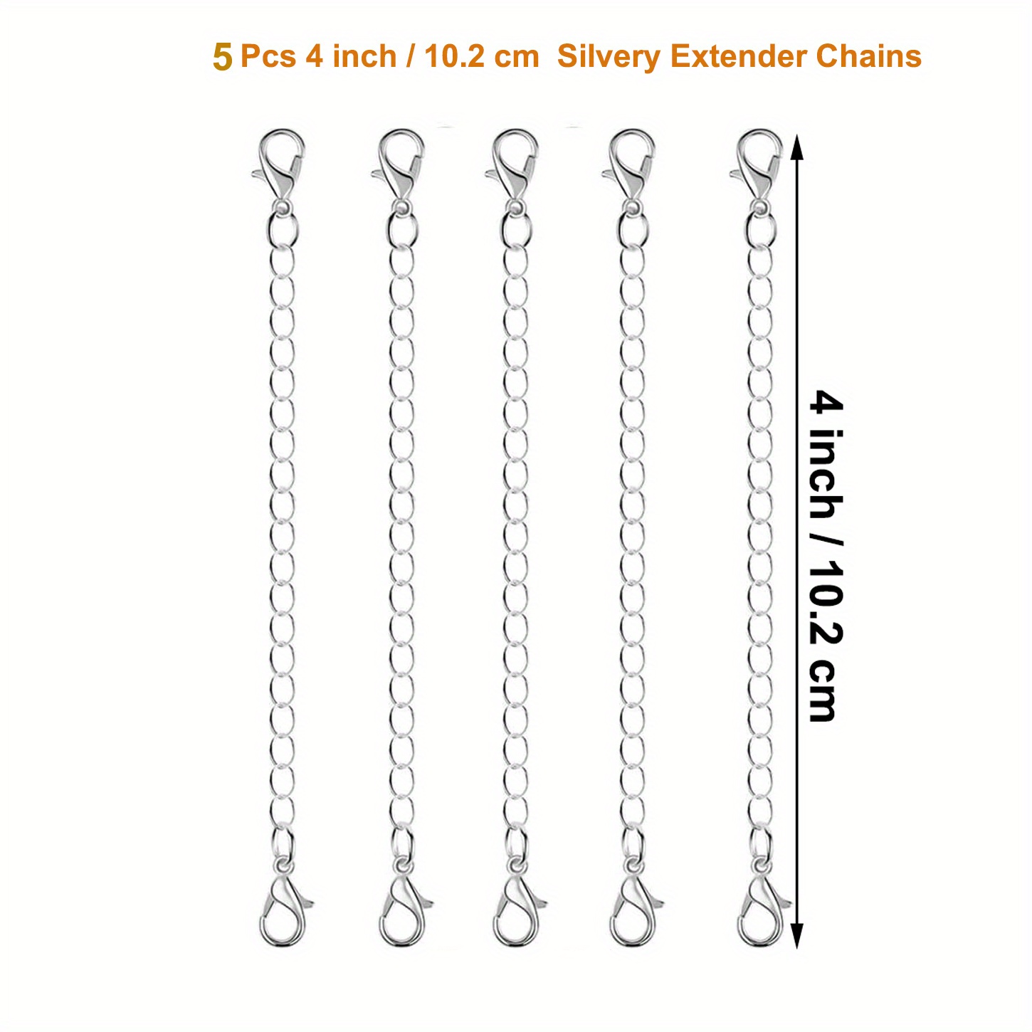 Golden Silvery Stainless Steel Necklace Extenders Chain Jewelry Extenders  Chains For Necklaces, Silvery Bracelets Extender, Tail Chain Extenders  Links For Necklace, Bracelet And Jewelry Making - Temu United Arab Emirates