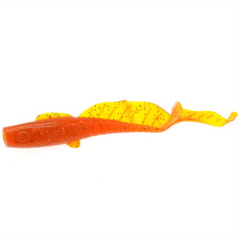  Funien 100pcs 4cm Soft Artificial Fishing Lures Swimbait Tail  Grub Lures Worm Moggot Grub Lures Baits : Sports & Outdoors