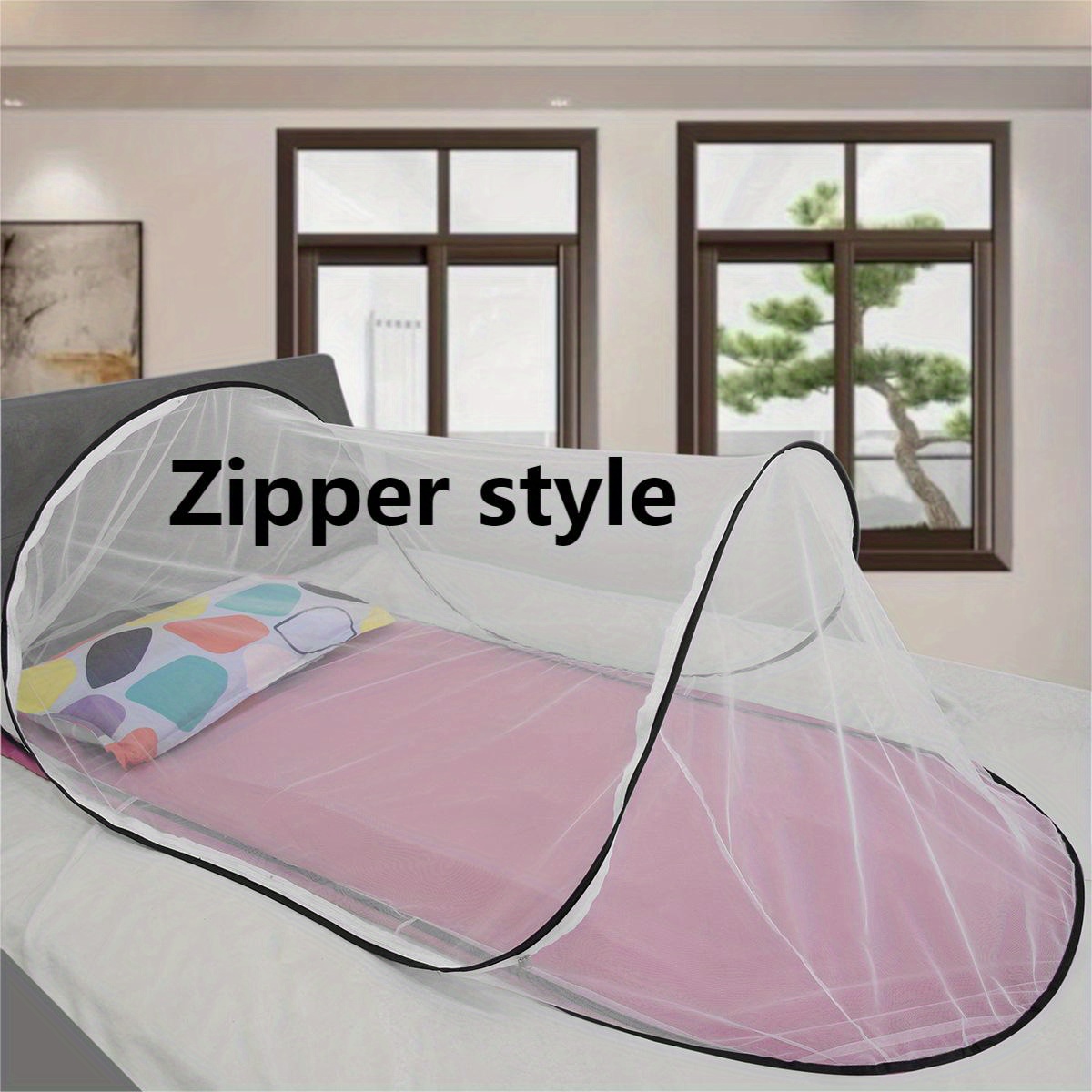 1pc Universal Mosquito Net: All-in-One, Adjustable, Foldable, No  Installation Needed!
