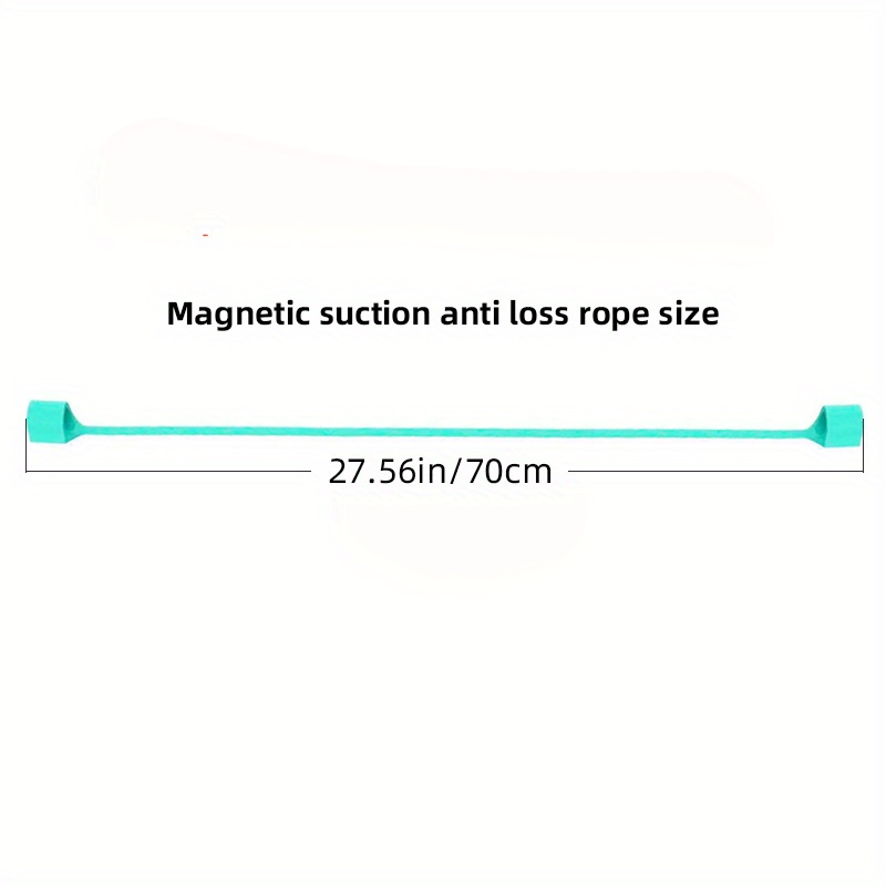 2pcs Magnetic Anti-Loss System for Wireless Wireless Earphones - Magnetic Suction Neck Strap with Anti-Slip Design, Secure Fit & Cord-Free Convenience for Running, Gym, Travel - Compatible with All Wireless Headphones (Earbud & In-Ear Models), Workout Accessory, Lightweight Accessory, Durable Material, Highquality Construction, Earphone Holder, Active Lifestyle, Fitness Enthusiasts