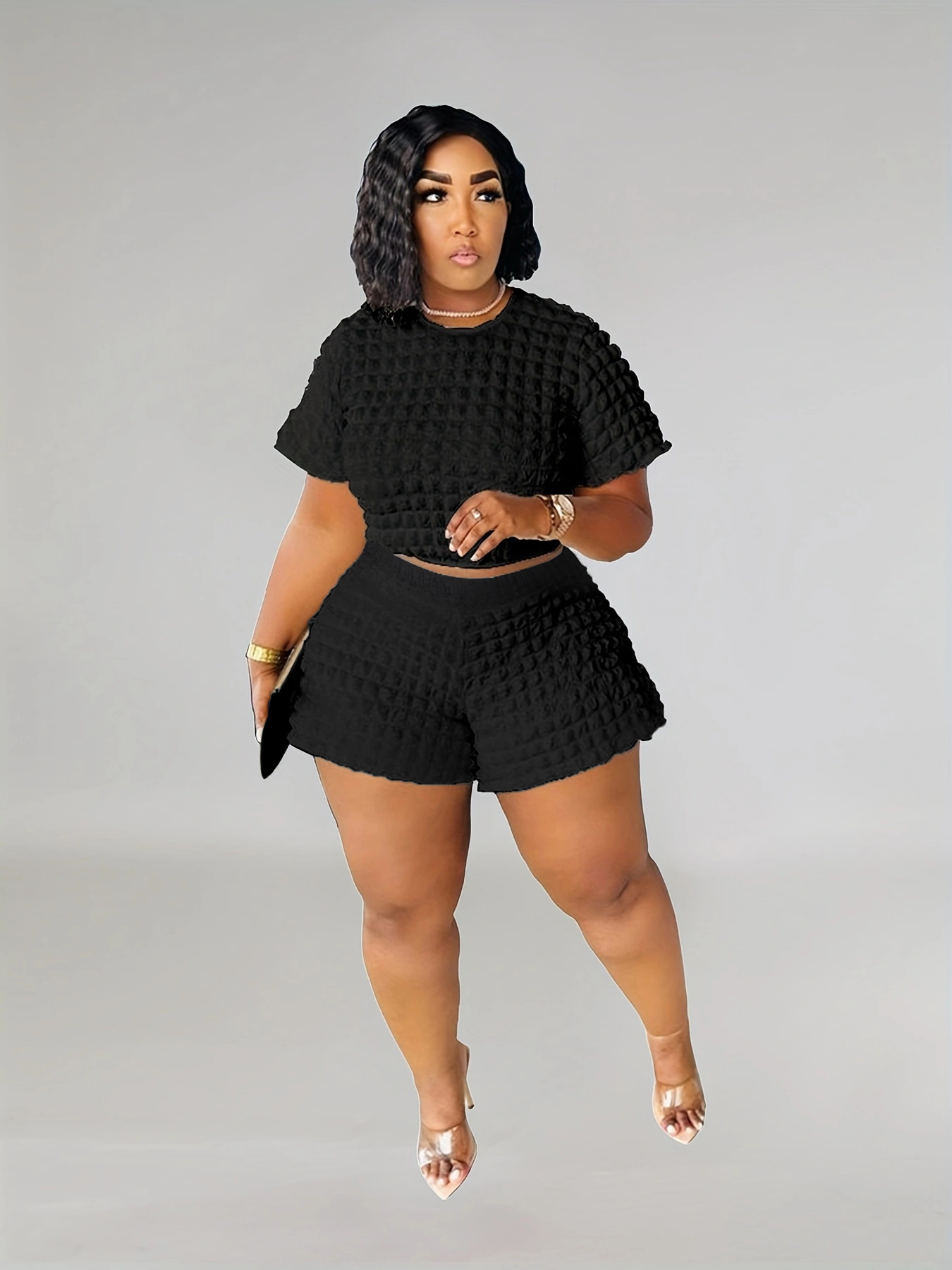 Capreze Plus Size Two Piece Outfits for Women Oversized Casual