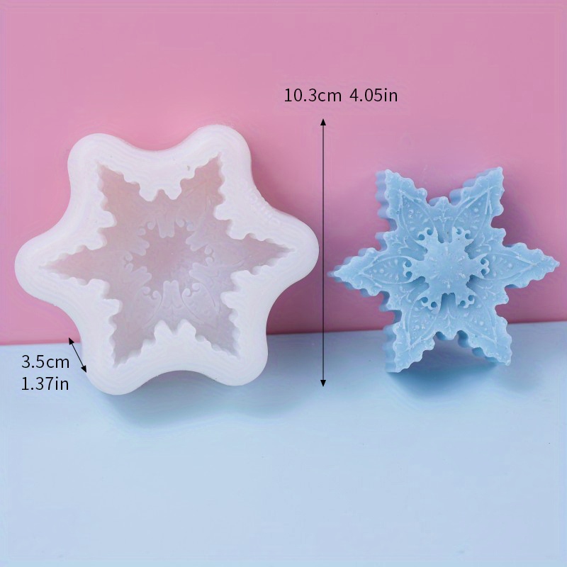 Snowflakes Shaped Silicone Mold Christmas Chocolate Baking Cake Mold  Dripping Clay Aromatherapy Candle Mold - Temu Greece