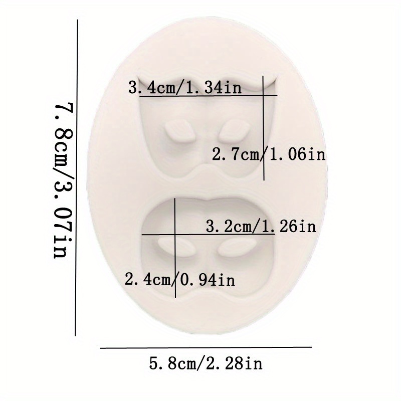 1pc Maschera Mascherata In Silicone Strumento Torte Fondant - Temu