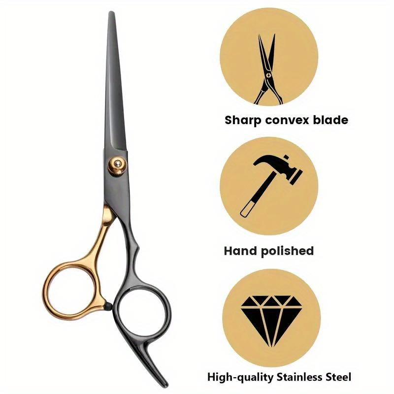 professional hair cutting scissors set stainless steel straight scissors thinning scissors tools barber salon hairdressing shears for family barber salon use friendsgifts details 1