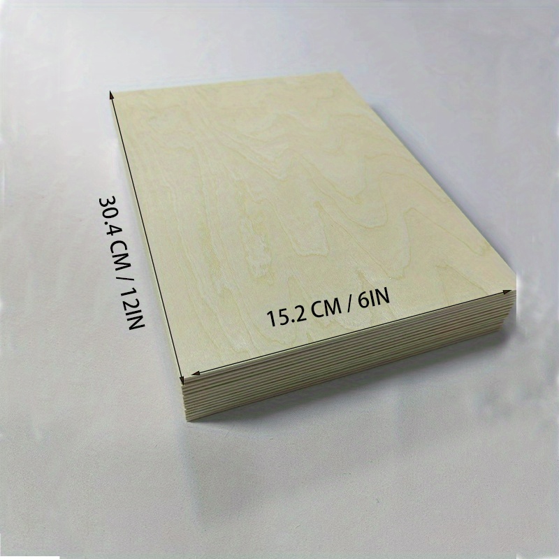 CRAFTIFF Tablero de madera contrachapada de tilo de 1/8 pulgadas, madera  natural fina sin terminar para manualidades, pasatiempos y fabricación de