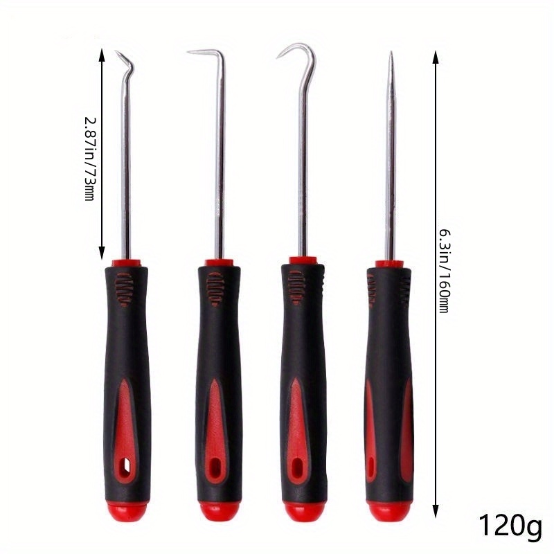 AS TOOL CENTER Pick Hook Set, O Removal Tool 4Pcs Accurate Puller