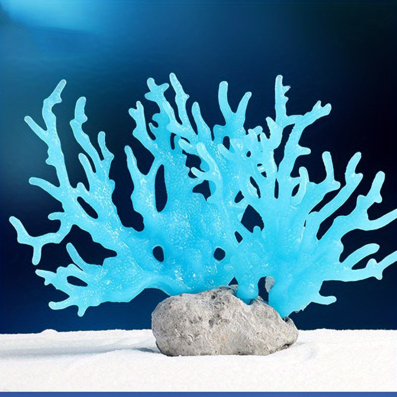 Aquarium Decoration Artificial Coral Aquarium Plant - Temu