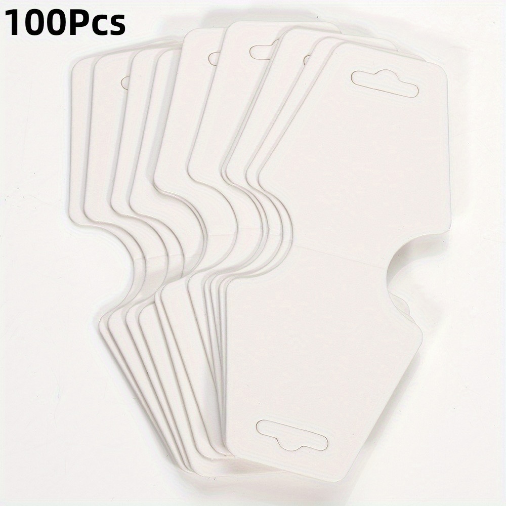 50-Pieces Foldable Adhesive Cards Multipurpose Labels Bracelet Display Cards